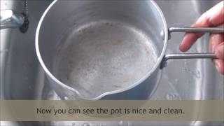 How to clean burnt pots | Easy way of cleaning the aluminium, stainless steel and nonstick pans