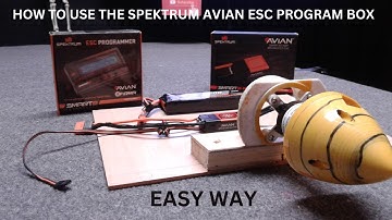 HOW TO USE SPEKTRUM AVIAN SMART ESC PROGRAM BOX RC AIRPLANE HELICOPTER FIRMA CAR/TRUCK
