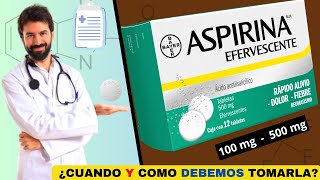 ASPIRINA💊¿Para que sirve y cuánto debo tomar? ¿ALIVIA LA FIEBRE? | ¡Descubre todos los detalles!