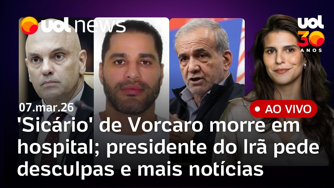 Moraes nega contato com Vorcaro; 'Sicário' morre em MG; presidente do Irã pede desculpas e recua e+