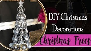 DIY Christmas Decorations - Table Top Christmas Trees