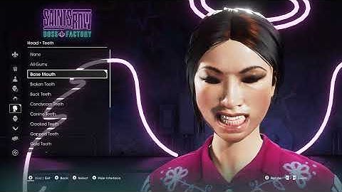 Saints Row 2022 another cute Asian female character creation with share code and sliders