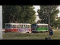 &quot;Цікавий маршрут&quot; 3 трамваї підряд г.Харків кут Салтівське шосе\Тракторобудівників