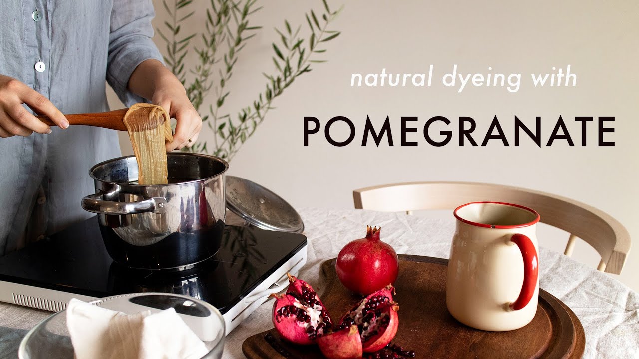 Natural Dyeing with Pomegranate Skins YouTube