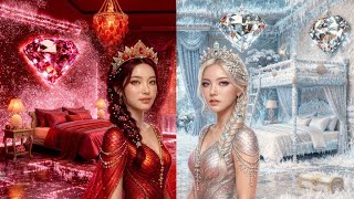 HOT 🔥 vs ICE COLD ❄️ Quartos?! Batalha EXTREMA de makeover😱Você não vai acreditar no resultado!😳