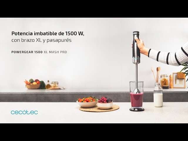 Análisis de la potente batidora de mano Cecotec 1500W: una aliada en tu  cocina 