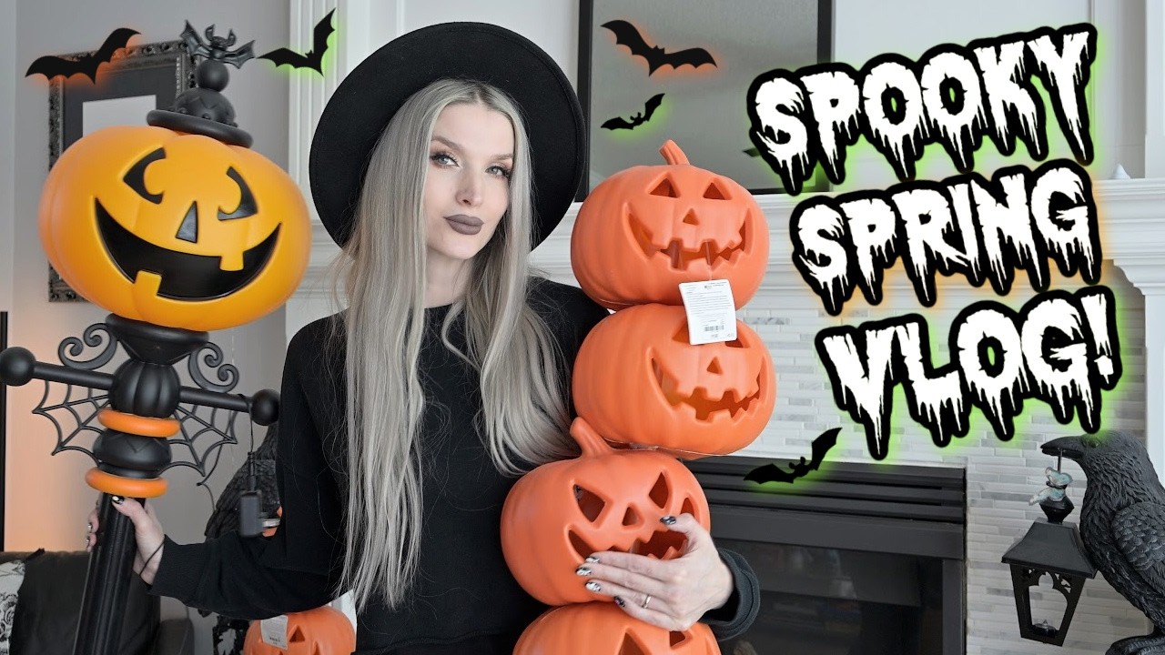 SPRING-O-WEEN VLOG!! 🎃🌼 Spooky Baking, Planning & A Mini Hunt!