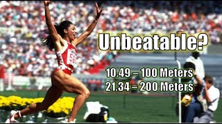 FLO-JO'S UNBEATABLE WORLD RECORDS! || MAKING A WORLD RECORD - 100 AND 200 METERS