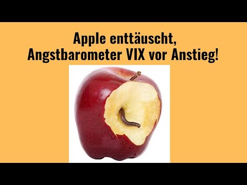 Apple enttäuscht, Angstbarometer VIX vor Anstieg! Videoausblick