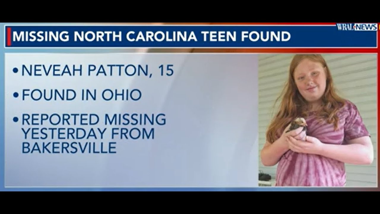 Amber Alert canceled for missing 15YO NC girl, child found safe in Ohio ...