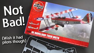 Airfix De Havilland Tiger Moth In 148 Scale - Plastic Model Kit Unboxing Review