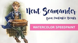 SPEEDPAINT Newt Scamander   |   Fantastic Beasts   |    Ньют Скамандер   |   #буксаней