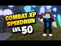 Combat Level 50 Speedrun in Roblox Islands
