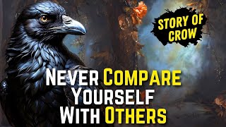 Never compare yourself with others | Story of Unhappy Crow | Life lesson story