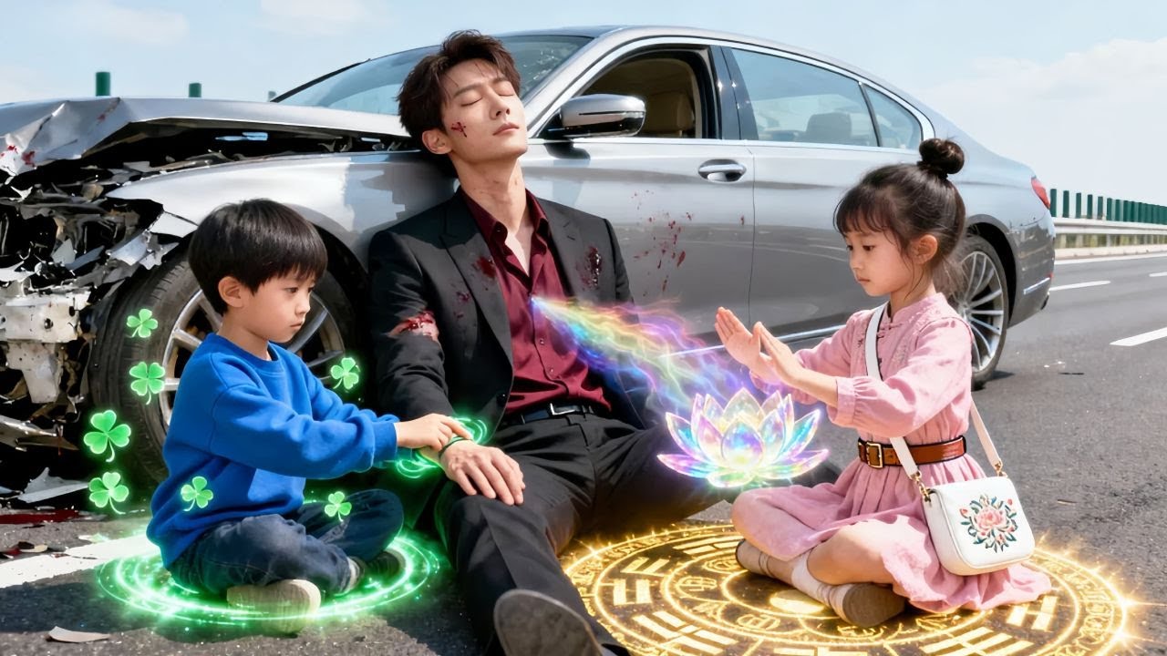 💕حين كان الـCEO يحتضر، نزل توأمٌ بقدرات خارقة من السماء وأنقذاه! فأخذهما فوراً ليدلّلهما!#ceo