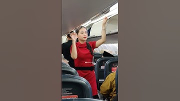 Pramugari Cantik Wings Air Lagi Bertugas dalam Pesawat 🥰🥰💪💪