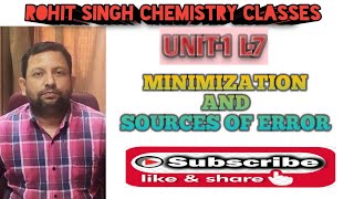 MINIMIZATION AND SOURCES OF ERROR