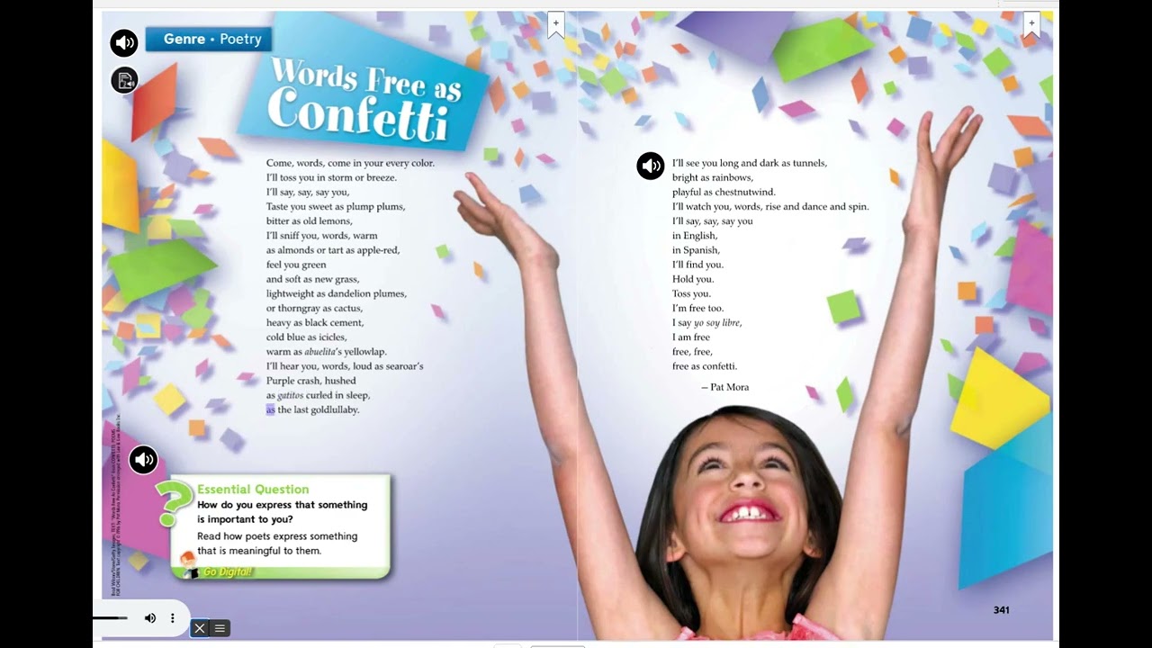 Wonders Grade 5- Words Free As Confetti