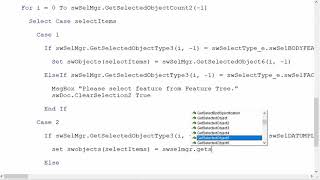 Solidworks Macro – Create Mirror