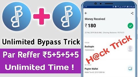 Unlimited OTP Bypass Trick In 2019 | Daliy ₹1000 Earning Apps | #BucksBin #LootOffer