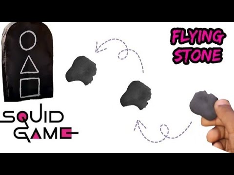 How To Make Squid Game Flying Stone /DIY Biseokchigi Squid Game/Paper ...