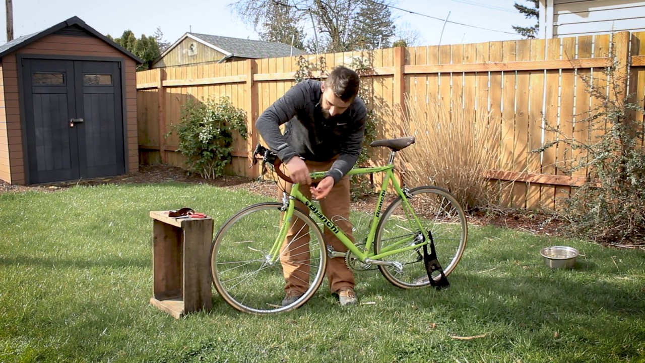 Braided Leather Bicycle Handlebar Tape - Walnut