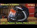 CASCO MOTO LS2 MODULAR FF901 ADVANT X METRYK NEGRO ARENA S 22-06