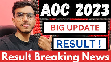 aoc result latest update | aoc result | aoc latest update | aoc tradesman cut off 2023