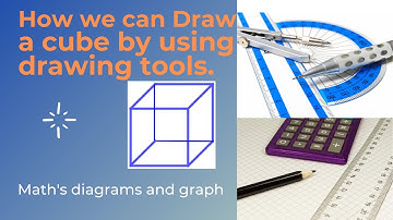 how we can draw a cube in Ms.Word by using maths tools|maths with technology