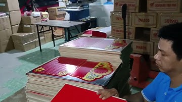 Máy bồi bìa lịch treo tường độc quyền