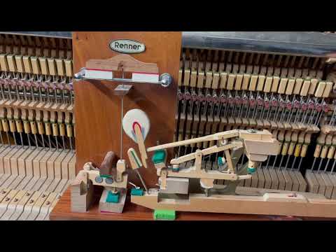 Видео: Работа механизма двойной репетиции на рояле