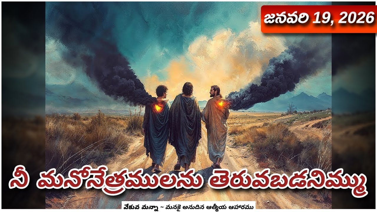 వేకువ మన్నా || జనవరి 18, 2026  || " నీ మనోనేత్రములను తెరువబడనిమ్ము."