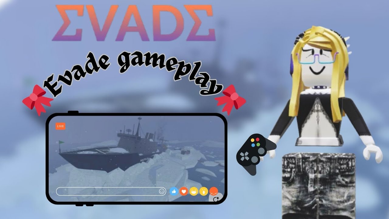 🎀Evade gameplay(🎮Mobile)🎀 *ice breaker*❄️🧊