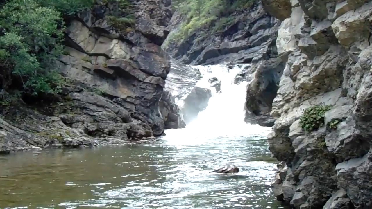 Cadomin    1  st   Waterfall  Mountain  Park  Railway  Hike