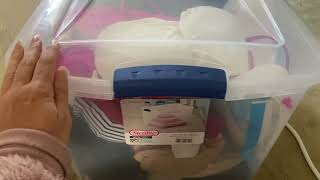 Honest Review Sterilite Clear Plastic Large Storage Bins | Moving