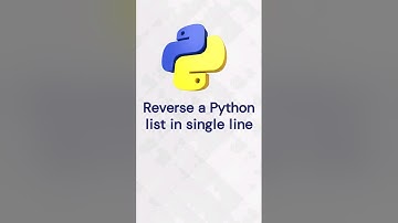 🔥Reverse Python list in a single line easily #pythonprogramming #python3 #datastructures #coding