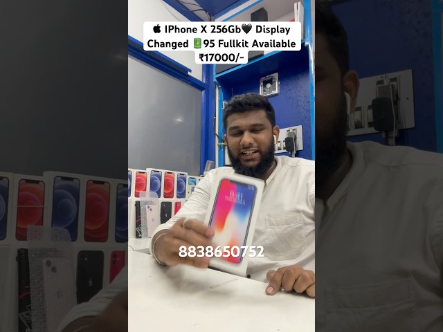  IPhone X 256Gb🖤 Display Changed 🔋95 Fullkit Available ₹17000/- @almobilehub1432