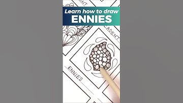 Tangle it up:  How to draw "Ennies" tangle pattern