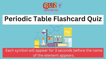 🧪🎓Periodic Table Flashcard Quiz. 118 elements. HARD | QuizmasterOz