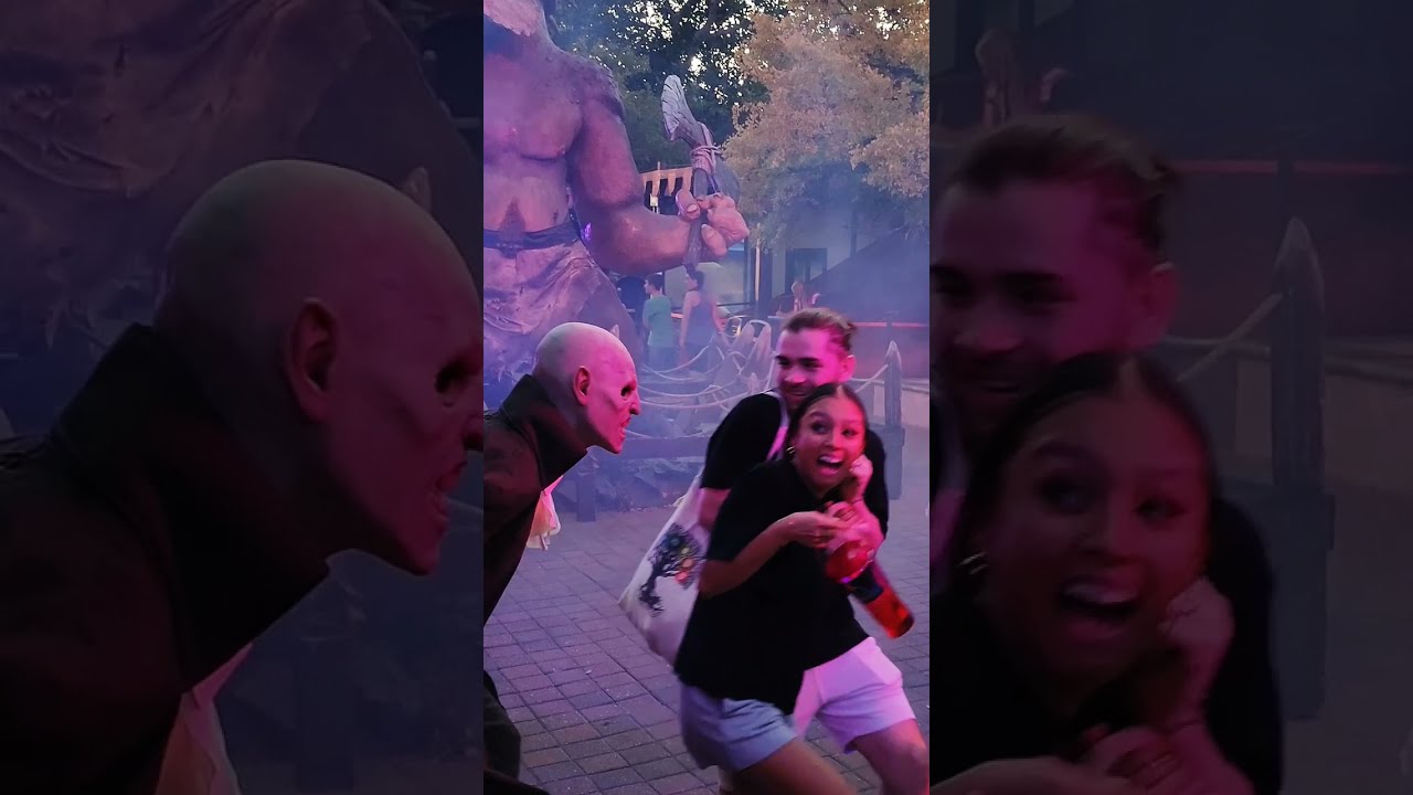Vampire is Beast! Six Flags Fiesta Texas Fright Fest #shorts
