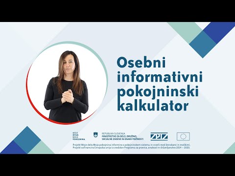 Osebni informativni pokojninski kalkulator [ Gradivo za osebe s posebnimi potrebami ]