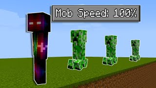 Minecraft but the Mobs are SUPER FAST!