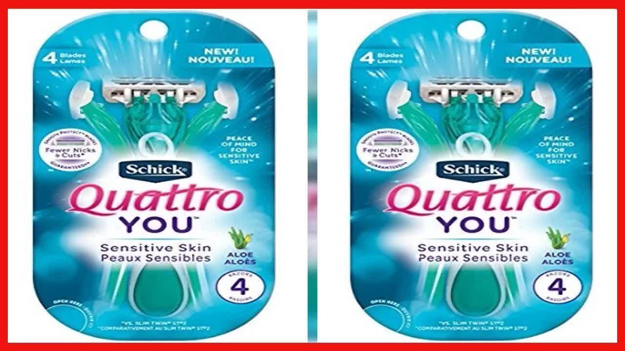 Schick Quattro YOU Sensitive Piece Of Mind Disposable Razor for Women