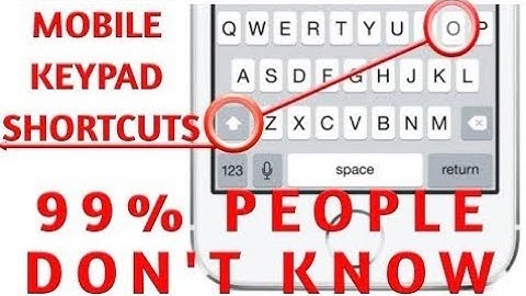 Mobile Phone Keypad Shortcuts Keys | Mobile Phone Keyboard Shortcuts | @UltimateTeach
