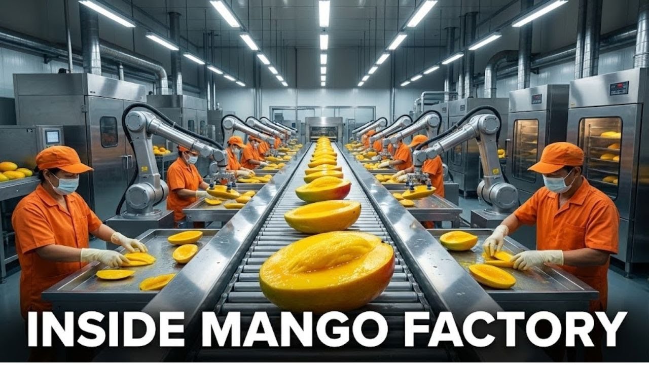 Modere Mango Inside a Modern Mango Processing Plant 🥭 From Fresh Mangoes to Sweet ...