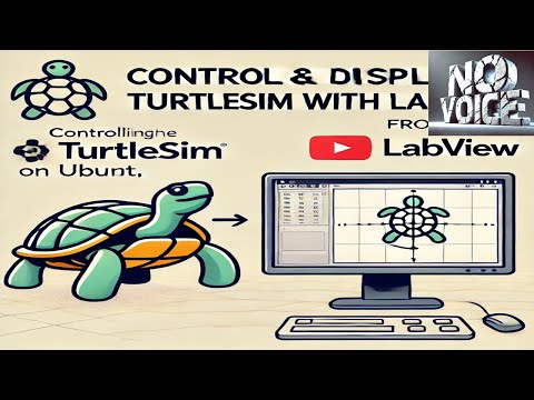 🤖ROS2 Turtlesim demo (Twist & Pose topics) using LabVIEW in Windows (No voice)