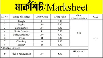 How to make marksheet in Excel | How to make transcript in Excel | এক্সেল এর কাজ কিভাবে শিখব।