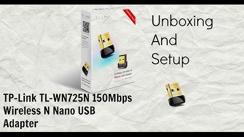 TP-Link TL-WN725N 150Mbps Wireless USB Adapter Unboxing and Setup