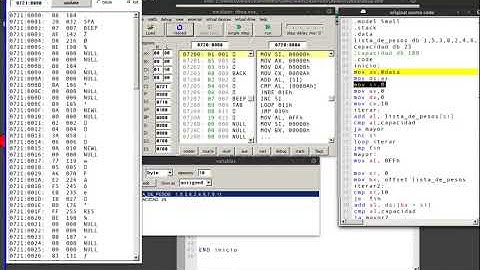 Arquitectura de Computadoras - P4 - Código Ejemplo Direccionamiento Estruct Control - Assembler 8086