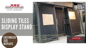 Tiles Display Sliding Casette System by ARS DISPLAY SYSTEMS